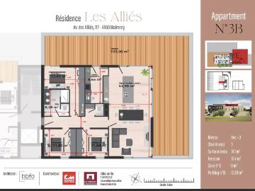à vendre Penthouse Malmedy Avenue des Alliés