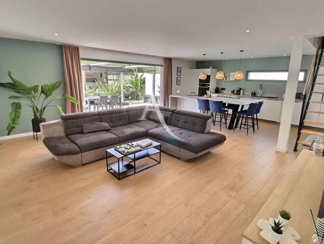 À VENDRE PERPIGNAN SUD OUEST VILLA CONTEMPORAINE DE 2021 AVEC PISCINE + APPRTEMENT T2 INDÉPENDANT