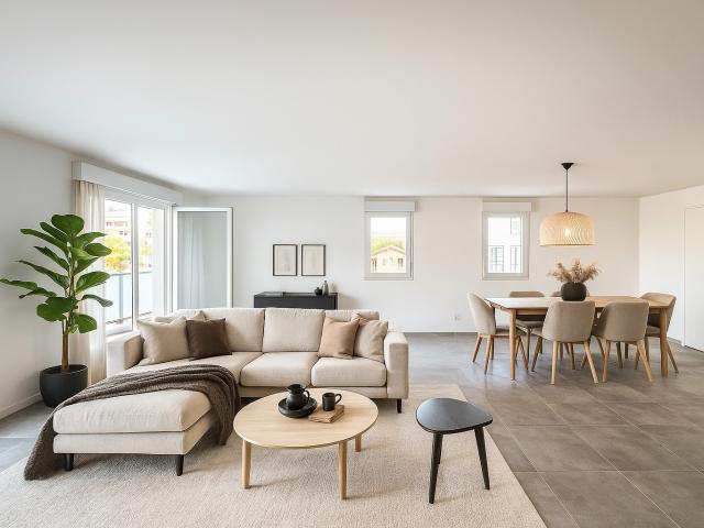 A VISITER SUPERBE APPARTEMENT 4 PIECES TERRASSE VUE MER + DOUBLE GARAGE