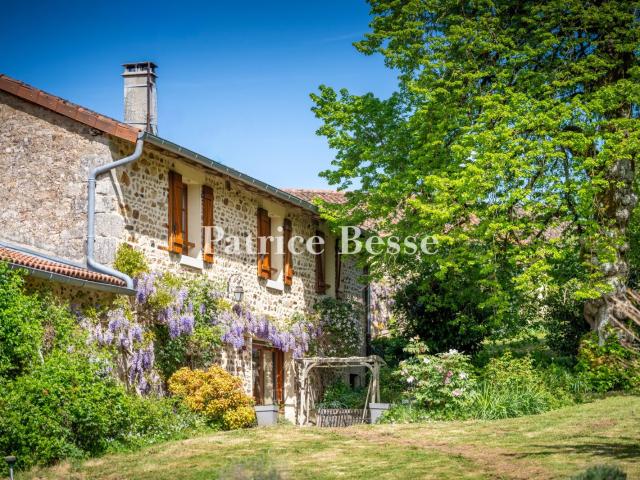 À 40 min au nord de Limoges, dans les monts de Blond, une gr. 360m² Bellac