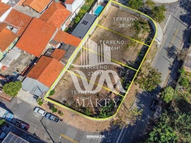 Aceita Financiamento, terreno de esquina com 281,6m² no Jardim Florence em Campinas SP