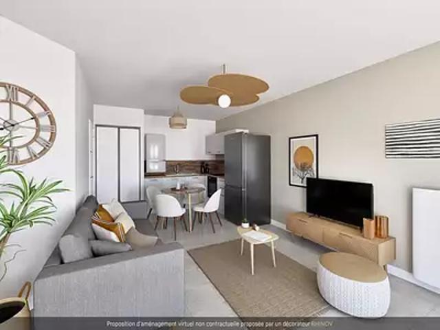 achat appartement, 58.44 m² terrasse