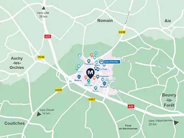 Achat appartements Orchies t3 RT 2012