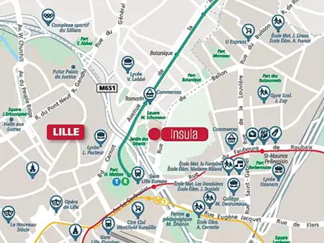 Achat appartements Lille t2 LMNP HQE NF