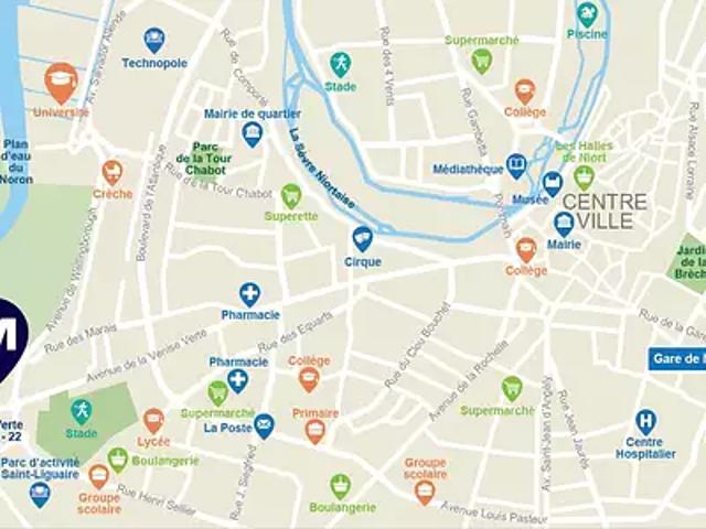 Achat appartements Niort t1 LMNP RT 2012