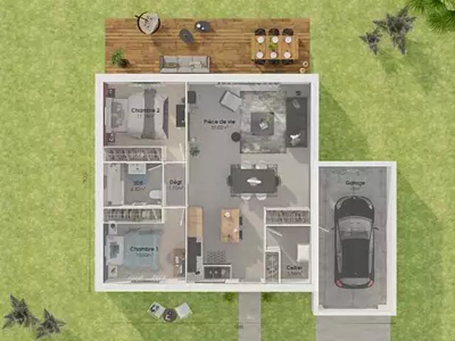 Achat maisons Montfrin 3 pièces