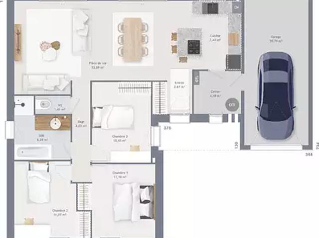 Achat maisons Montmerrei 5 pièces