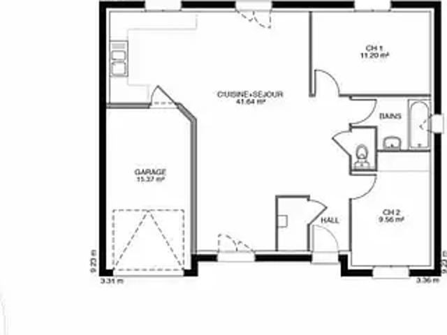 Achat maisons Brux 3 pièces