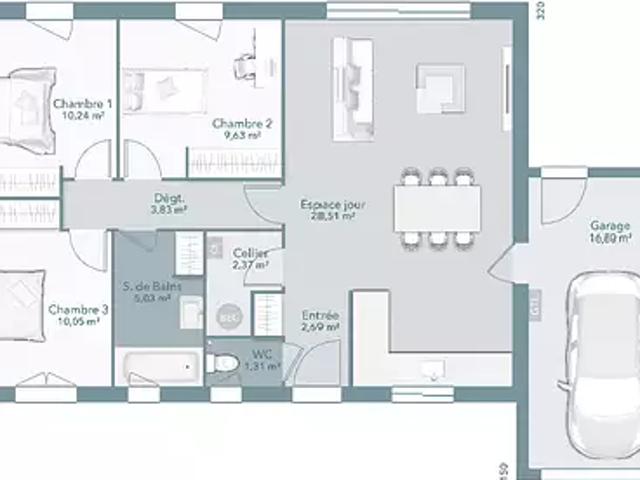 Achat maisons Fonbeauzard 4 pièces