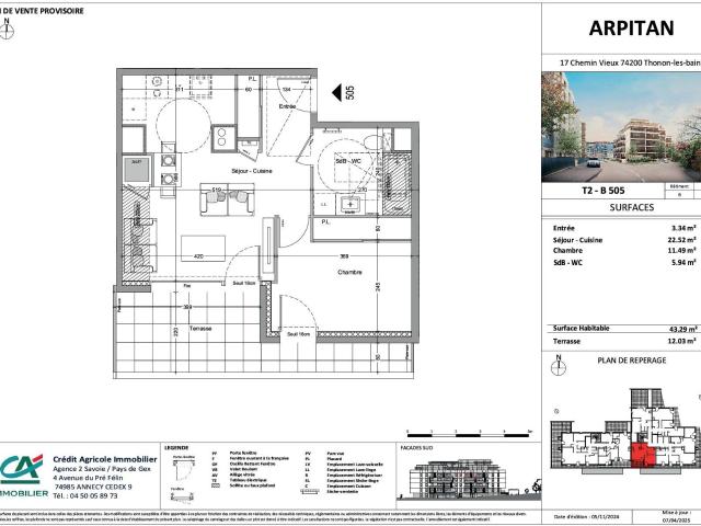Acheter votre appartement neuf du T2 au T4 43m² Thonon les Bains