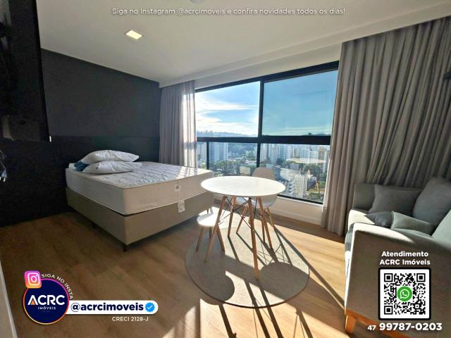 ACRC Imóveis AP09805 LOFT AO LADO DA FURB, ANDAR ALTO, SOL DA MANHÃ E VAGA DE GARAGEM em Blumenau