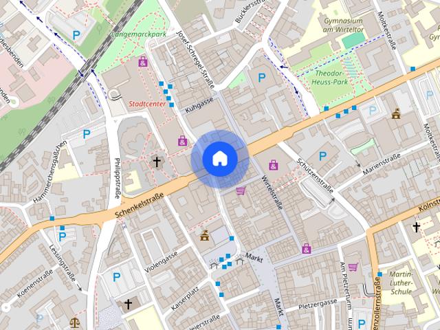 Ab 15.10. frei / Erstbezug nach umfassender Sanierung / Gemütliche 2 Zimmer DG Wohnung in Düren