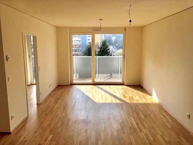 ab 1.12.2026 beziehbar Terrassenwohnung 2 Zimmer im 6.OG, Tiefgarage optional anmietbar