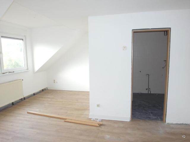 Ab Dez. 2026: Gemütliche 1 Zimmer Dachwohnung mit offener Küche, Laminatboden & neuem Bad mit Dusche