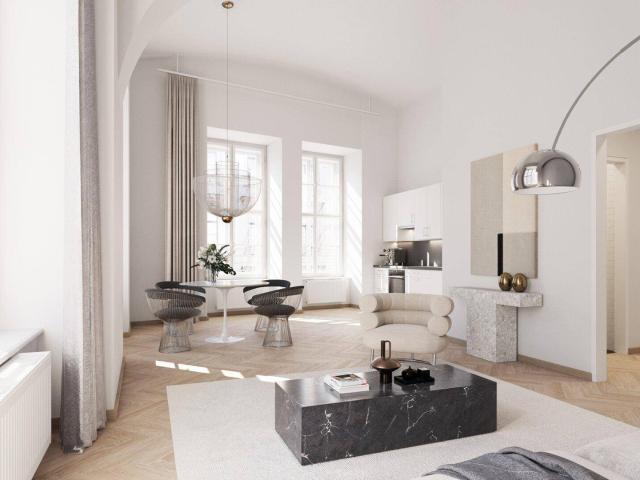 Ab Dezember: Imposante 4 Zimmer Wohnung mit innenhofseitiger Terrasse in den POSTHÖFE Über den Dächern von Wien: Ein Leben ohne Kompromisse