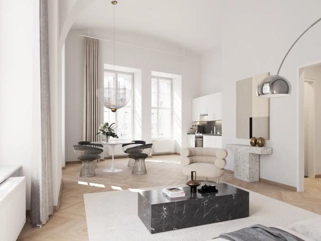 Ab Dezember: Imposante 4 Zimmer Wohnung mit innenhofseitiger Terrasse in den POSTHÖFE Über den Dächern von Wien: Ein Leben ohne Kompromisse
