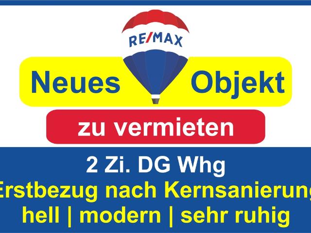 Ab sofort |Erstbezug n. Generalsanierung Whg.&Haus | 2 Zi. DG Whg. | 1 A Lage |Einbauküche | 3 WE !