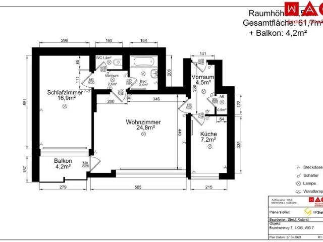 Ab sofort verfügbar – großzügige 2 Zimmer Wohnung mit Loggia und Lift in Linz/Bindermichl! Wohnung wurde GENERALSANIERT!