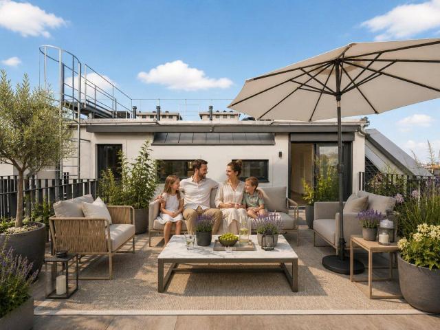 Abends auf der Terrasse sitzen und Wien gehört nur dir