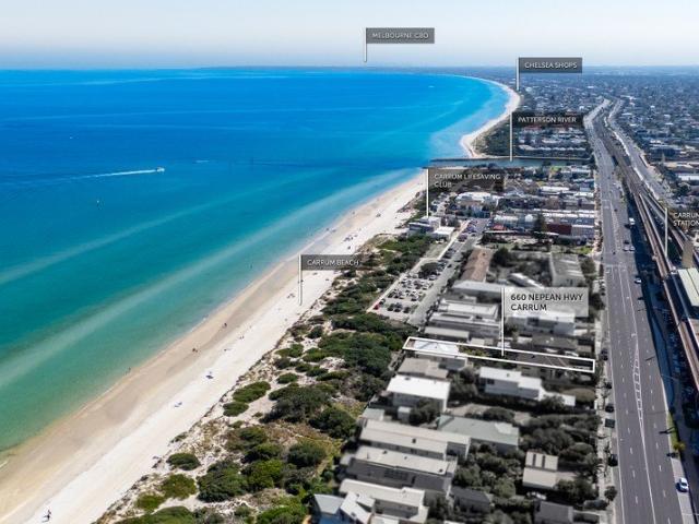 Absolute Beachfront. Rare Opportunity in Carrum's Heart
