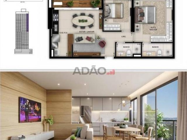 Ágio AP GYRO RICARDO PARANHOS Apartamento com 2 Quarto s por R$ 803973.98 no setor Setor Marista IN