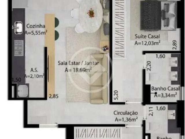 Ágio R$ 140.000 à venda apartamento de 2 quartos 1 suite analisa permuta por automóveis
