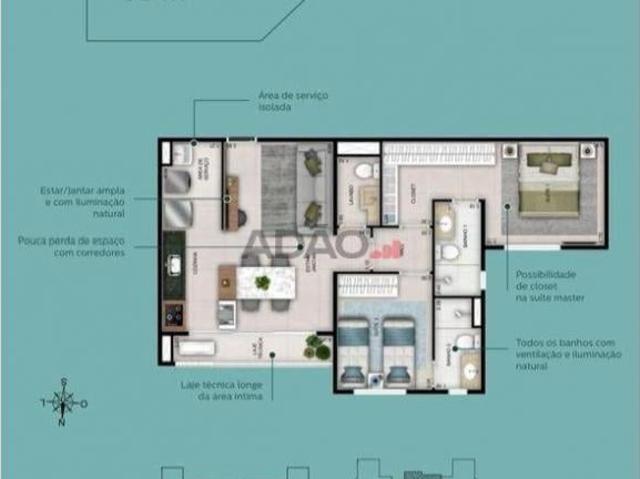 Ágio Apartamento 2 Quartos Wish 37 no Bueno Apartamento com 2 Quarto s por R$ 685000.00 no setor S