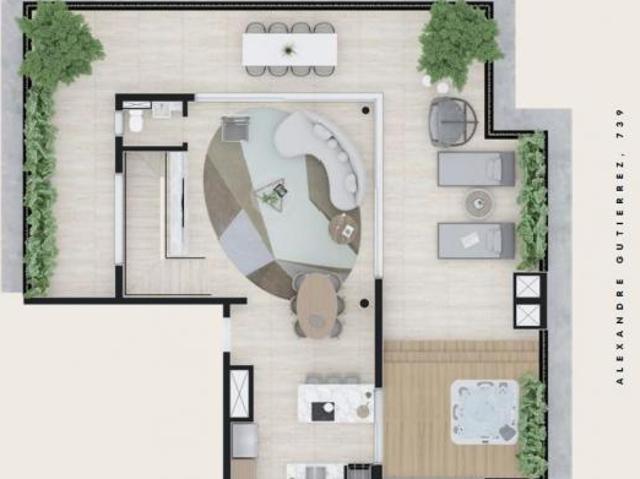 Agua Verde Lançamento Cobertura Duplex 3 suites 267m2 privativos