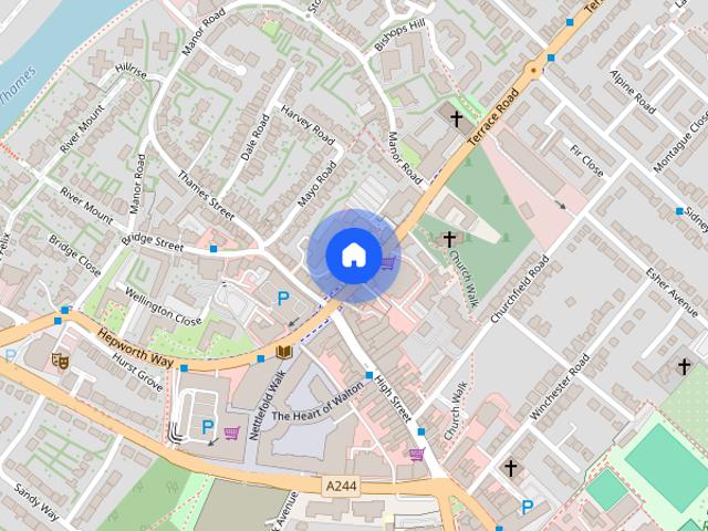Admiral Rodney House, Church Street, Walton on Thames, Surrey, KT12