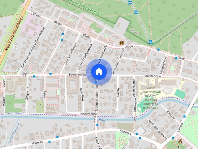 Ładne mieszkanie 42 m. z balkonem i parkingiem Centrum Zielonki