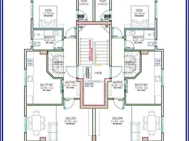 ADATEPE MERKEZDE 125 M2 NET 3+1 DUBLEKS