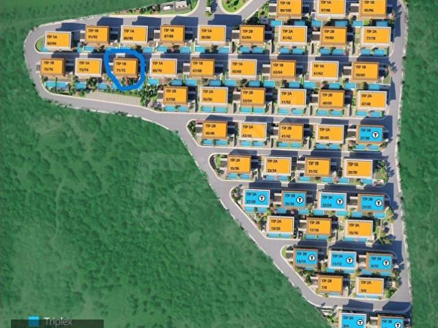 Adabükü'nde Kuş Cenneti Tuzla Gölü manzaralı dubleks ikiz villa