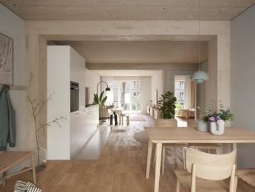 Aeschbachquartier Aarau Hofhaus Grosszügige 2.5 Zimmerwohnung mit Terrasse