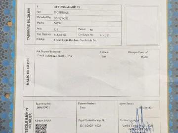 Afyon İscehisar Müstakil Ev Tapu Sahibi Perta Emlak Ümit Tahmaz