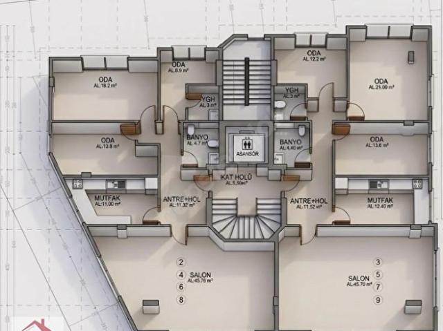AKTÜEL'DEN ŞAŞKINBAKKAL BAĞDAT CADDE'Sİ CEPHELİ 3+1 DAİRE
