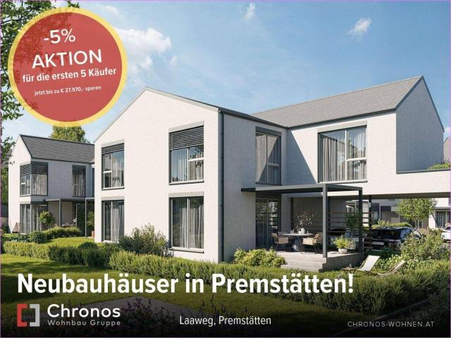 Aktion! Verkaufsstart! Neubauhäuser in Unterpremstätten! Provisionsfrei und direkt vom Bauträger!