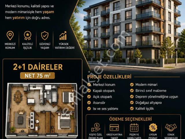 Şahbaz Emlaktan | Çarşı Merkezde Satılık Sıfır 2+1 Daireler!