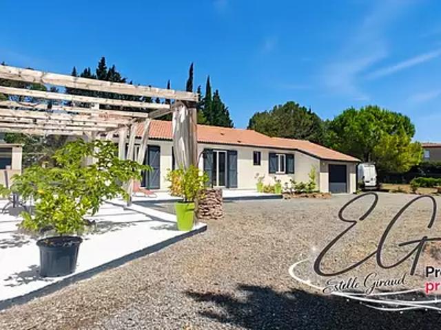 Aigues Vives 11800 Achat / Vente maison 5 pièces t5 jardin terrasse