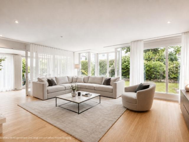 AIGNER Gepflegtes Architektenhaus mit traumhaftem Garten in Aubing