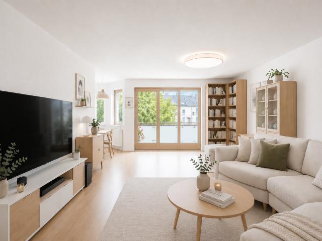 AIGNER Wohnkomfort auf zwei Ebenen: geräumige Maisonettewohnung mit Südbalkon