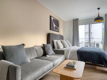 Airy Furnished Studio Apartment in Friesenberg, Zurich Amsterdam Apartments for Rent