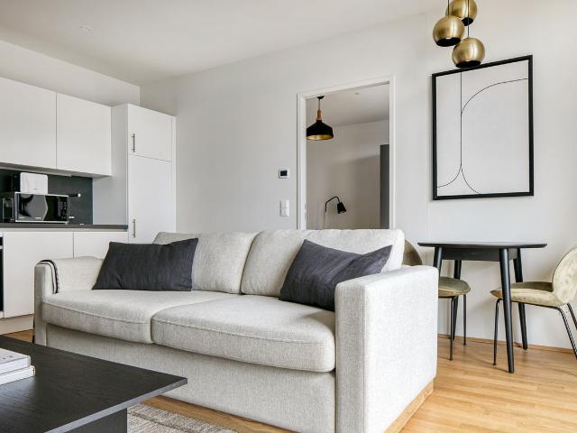 Airy Wieden 1BR w/ Balcony, Gym, Elevator, walk to U Bahn, Vienna Amsterdam Apartments for Rent