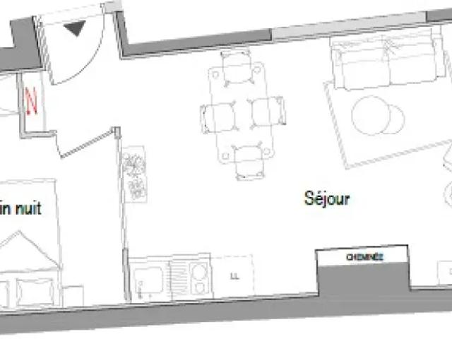 Aix en Provence Appartement 1 pièce 37.52 m²