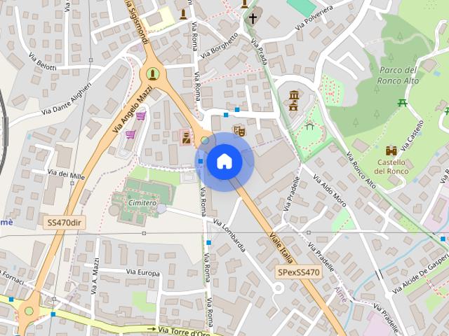 Almè trilo arredato con posto auto disponibile
