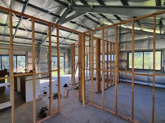 Almost complete 2 bedroom livable shed with views