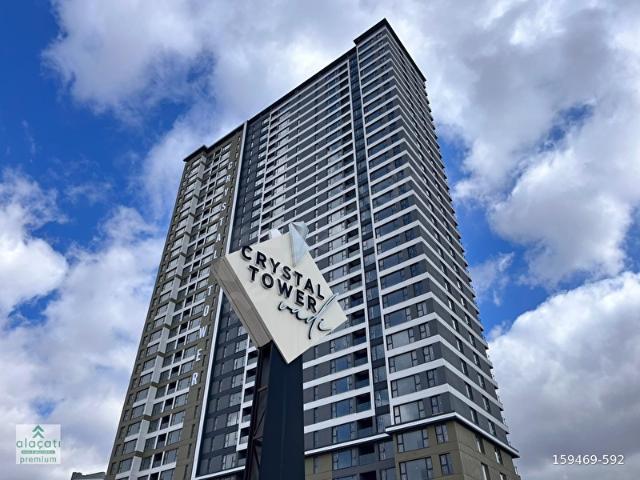 ALAÇATI'DAN, Crystal Tower Vadi, 28.Kat, Hazır, Lüks Sitede 2+1