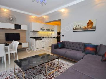Alanya Cleopatra Lüks Dizayn Denize 250 Eşyalı 2+1 Satılık Daire