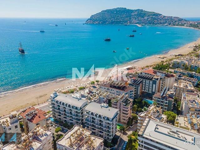 Alanya Cumhuriyet'de Kiralık 2+1 Eşyalı Denize Sıfır Daire
