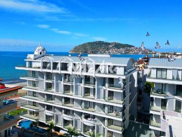 Alanya Cumhuriyet'te Kiralık 1+1 Eşyalı Denize Sıfır Daire