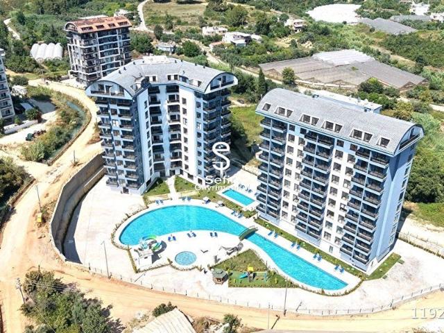 ALANYA AVSALLAR'DA LÜX SİTE İÇERİSİNDE KİRALIK 1+1 BOŞ DAİRE
